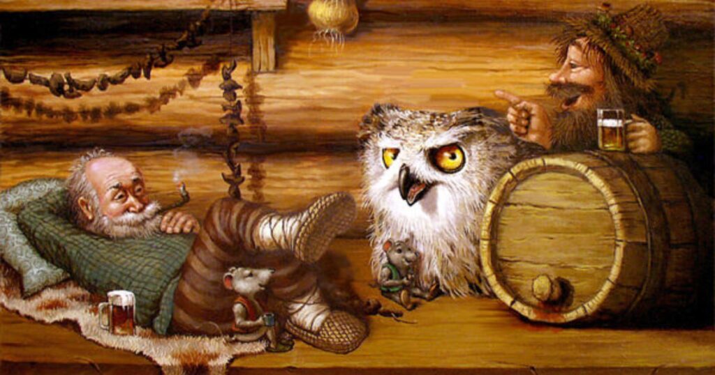 Домовик, виношений під пахвою