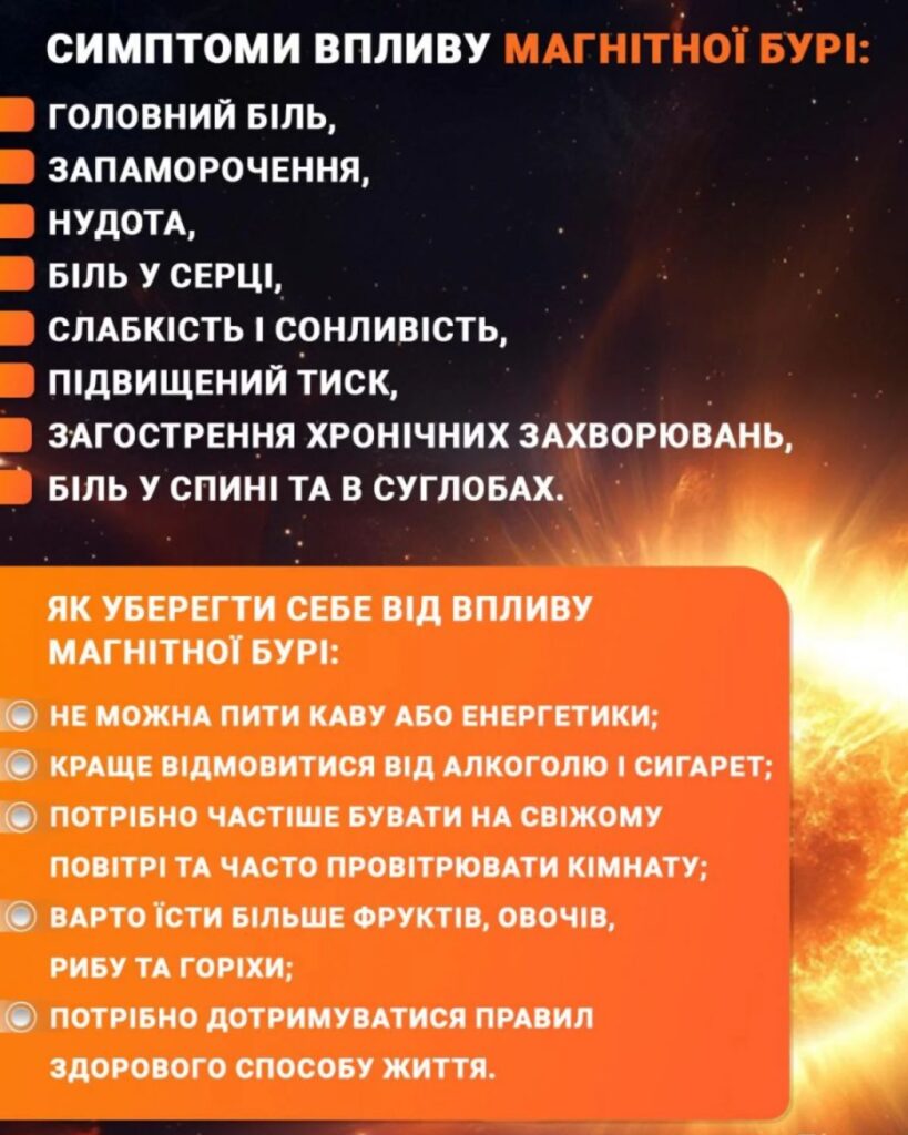 Магнітна буря в Україні! Як пережити пік і коли вона буде?