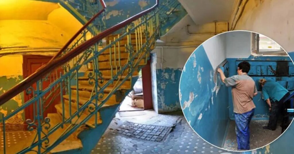 Чому під'їзди фарбують у два кольори?