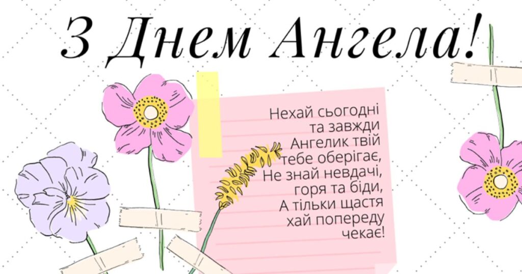 Привітання з днем ангела мамі картинки