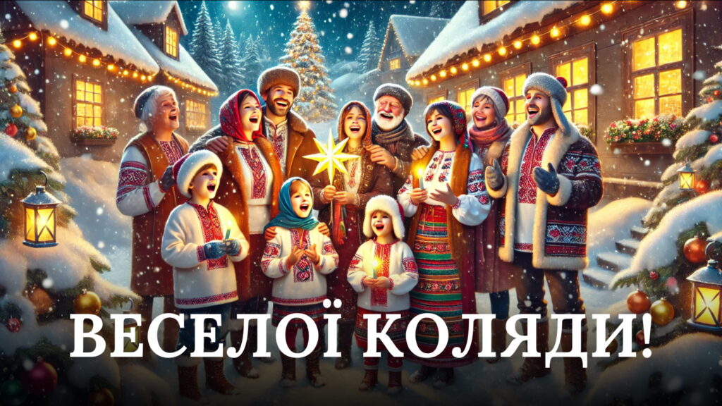 Привітання з Різдвом - Веселої Коляди
