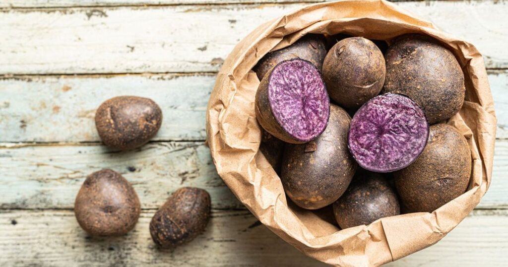 Чому картопля фіолетова?