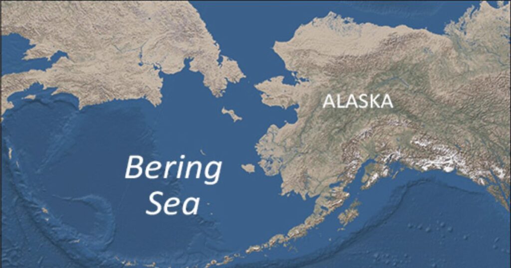 Берингове море на карті