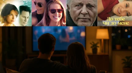 Колаж найкращих мелодрам для домашнього перегляду удвох на затишному вечорі