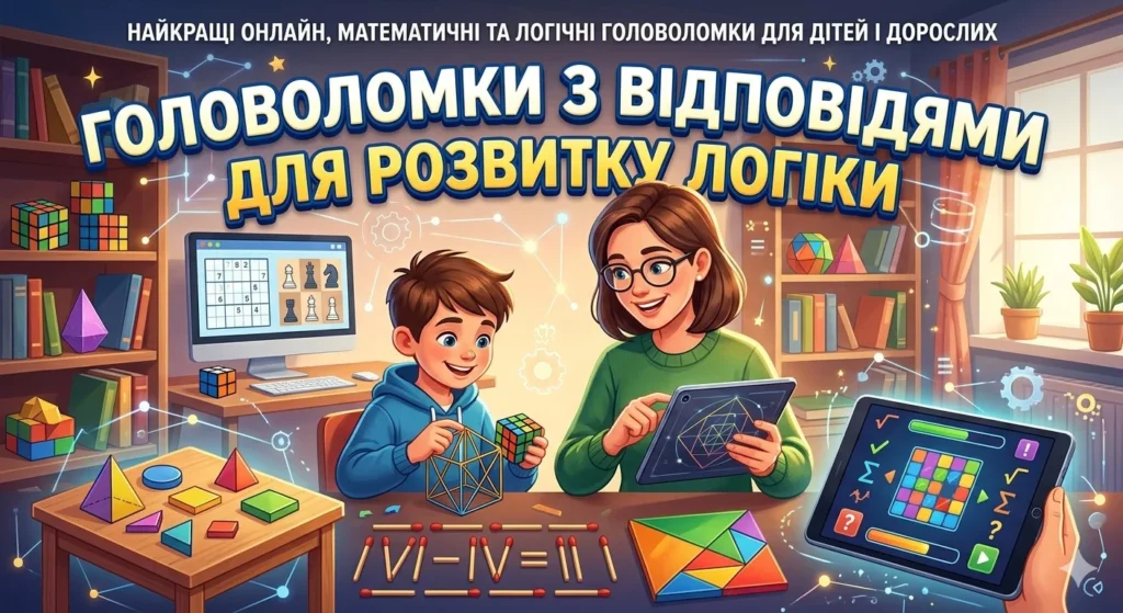 Прості та надскладні, з сірниками та складними формулами, для дітей та дорослих – світ головоломок надзвичайно багатий