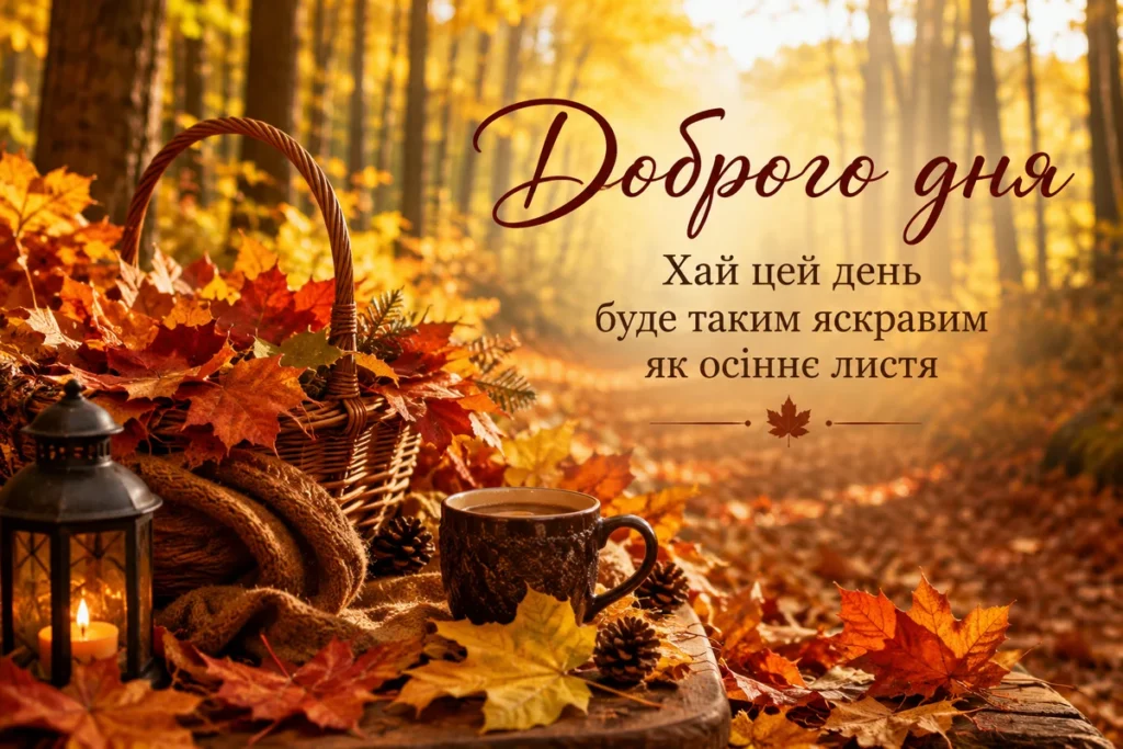 Одного дня у осінньому лісі