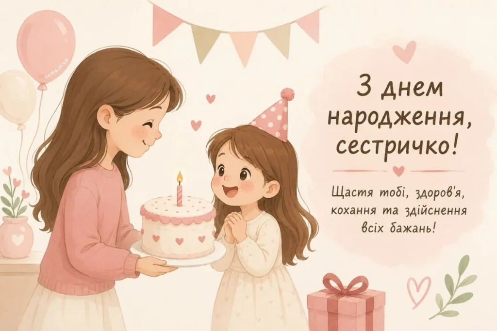 Дівчинка чекає іменинний торт