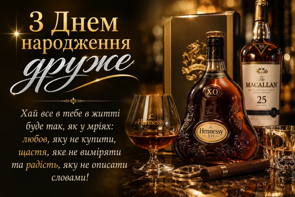 Алкоголь для друга у День його народження