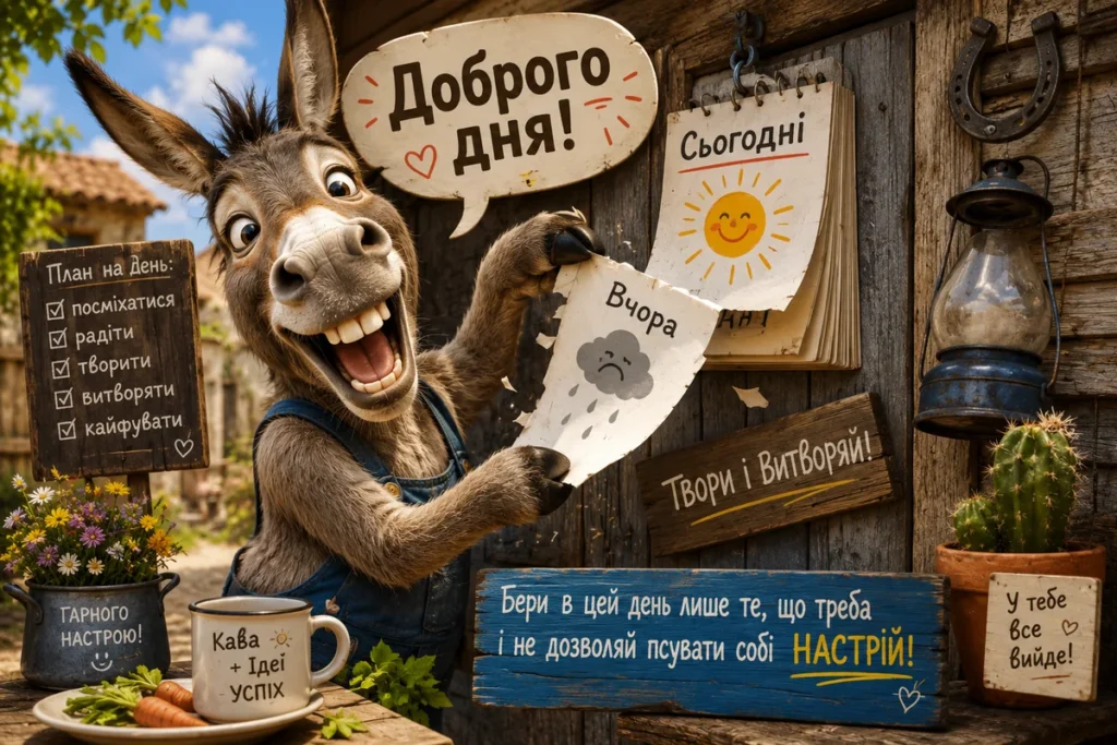 Ідеальний план на сьогодні: творити та витворяти