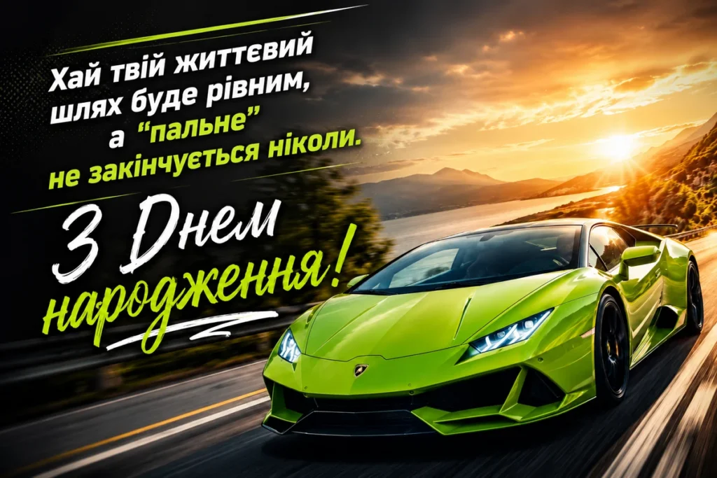 Спорткар що везе щастя