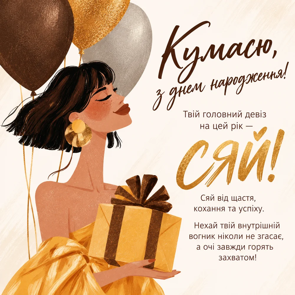 Жінка з подарунком