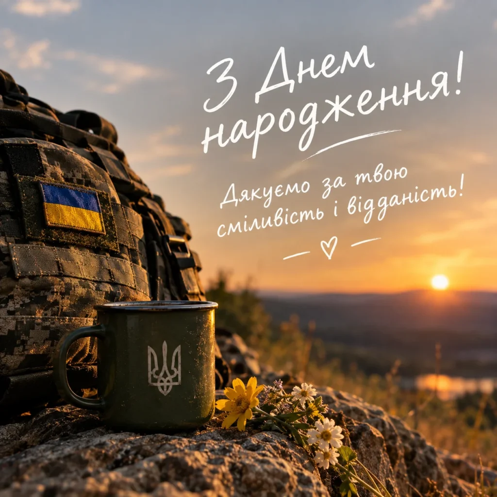 Привітання захиснику з Днем народження
