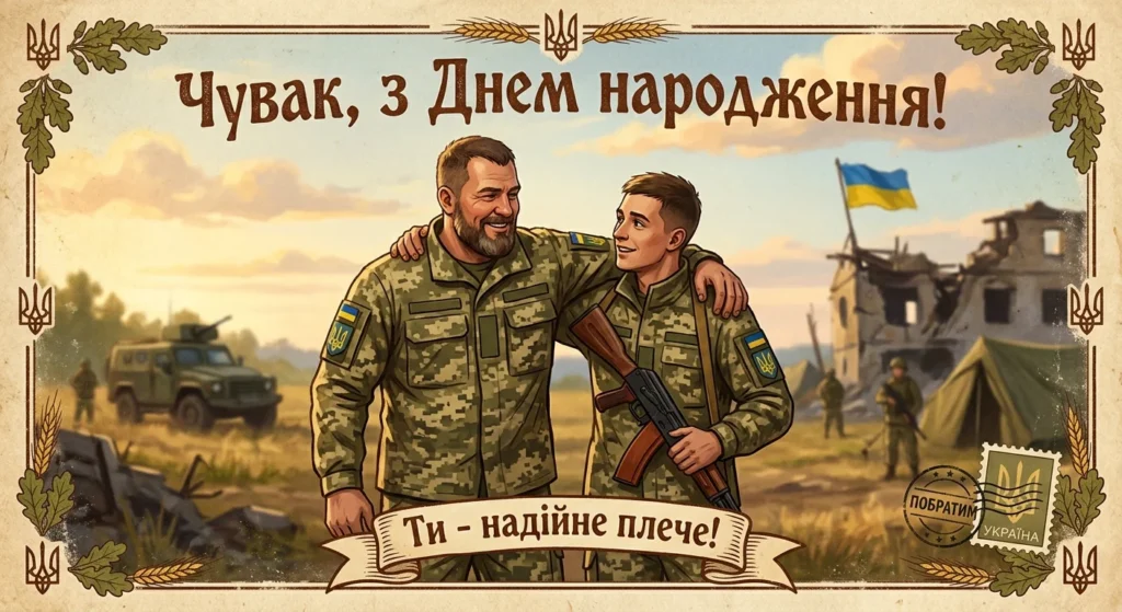 Привітання побратиму з Днем народження